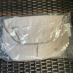 NWT Lululemon All Night Festival Bag light pink or lilac